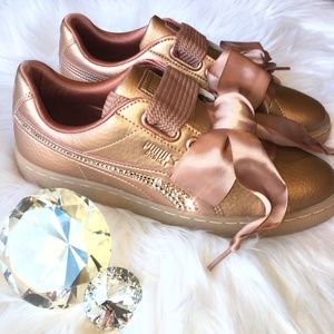 Bling Puma Rose Gold Shoes with Swarovski Crystals
